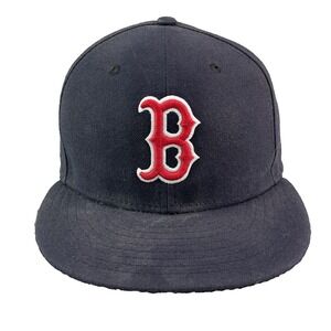 New Era‎ Hat Fitted Cap 7 3/8 Boston Red Sox MLB Streetwear Sportswear Baseball